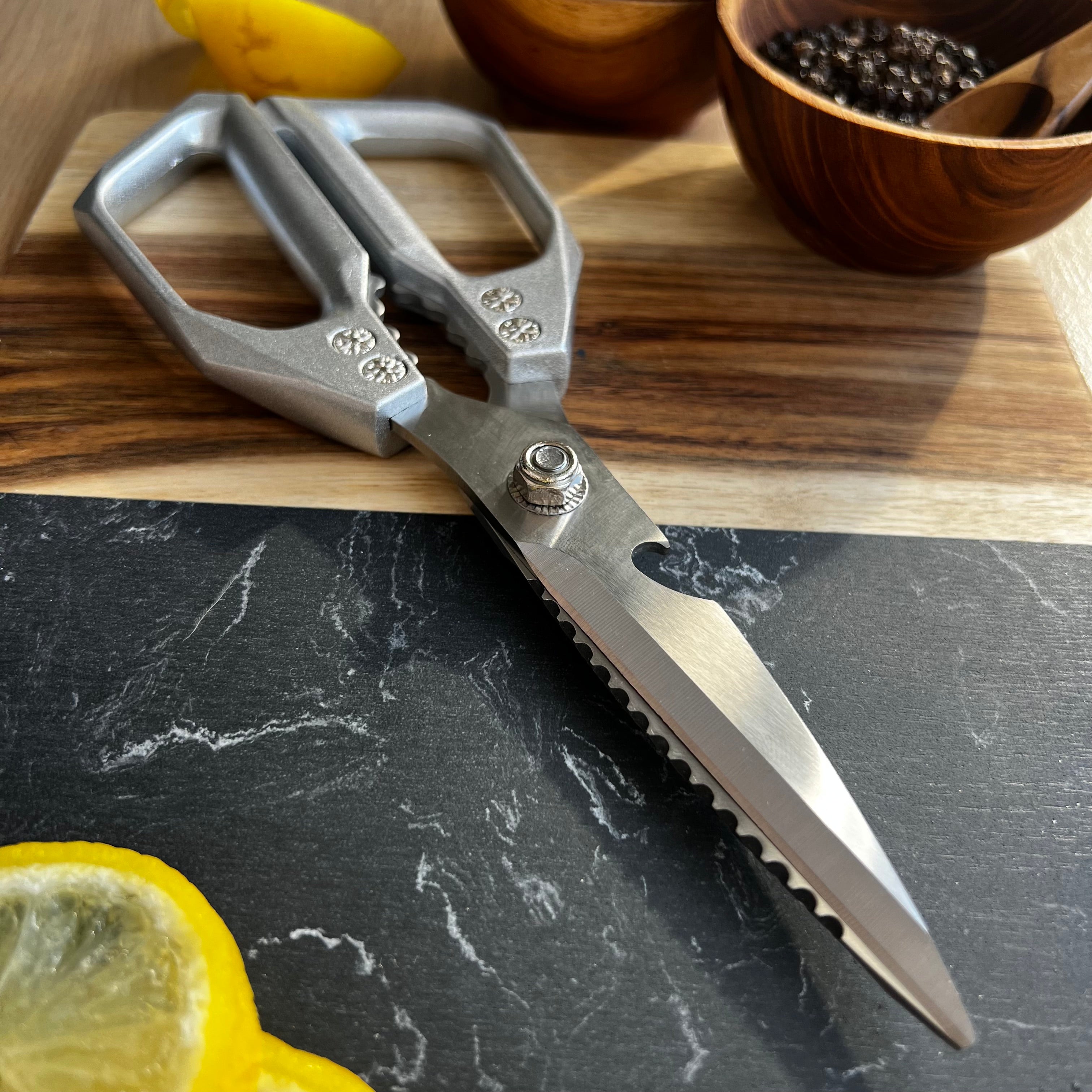  - Heavy-Duty Kitchen & Shearing Scissors – Stainless Steel Multi-Purpose Shears with Ergonomic Handle 30cm - Hikari