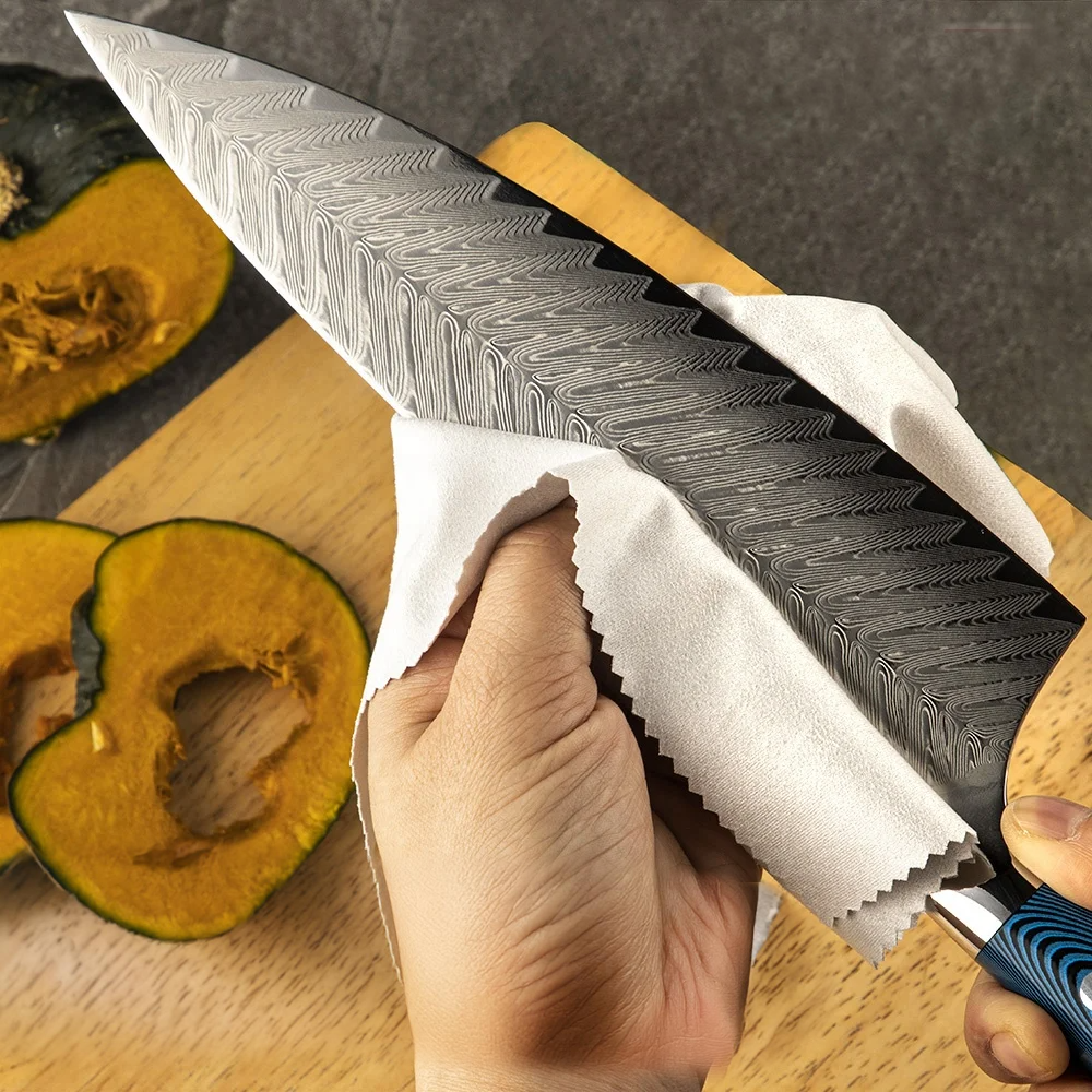 Premium Chef Knife, Hikari - Versatile 73-Layer Damascus Steel with Pakkawood Handle for Culinary Performance - Hikari